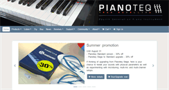 Desktop Screenshot of pianoteq.com