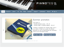 Tablet Screenshot of pianoteq.com